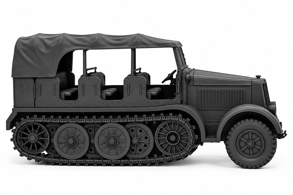 SSMODEL 1/72 1/144 Half-track Sd.Kfz.8 DB9 Zugkraftwagen12t Resin MODEL TSS0946