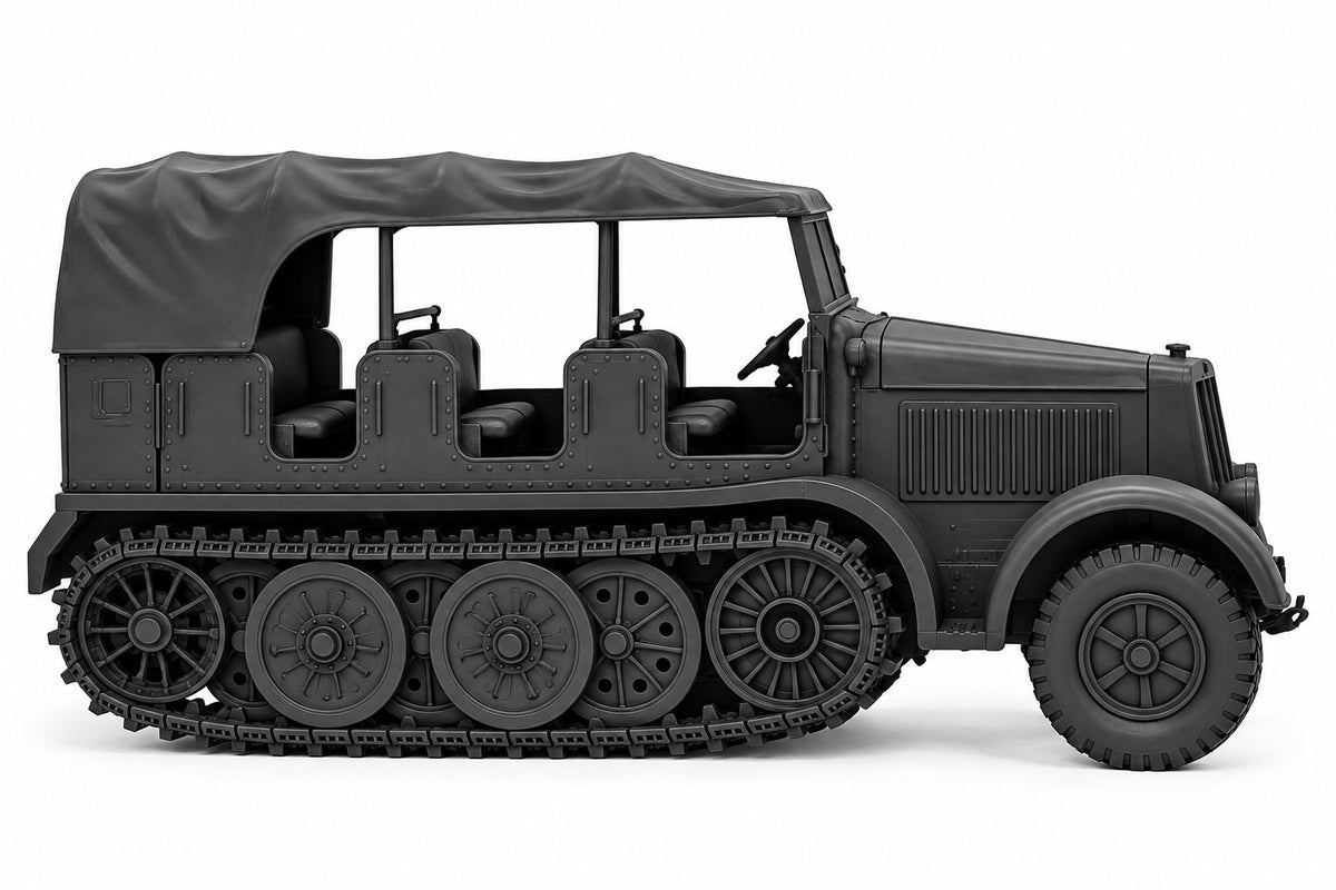 SSMODEL 1/72 1/144 Half-track Sd.Kfz.8 DB9 Zugkraftwagen12t Resin MODEL TSS0946 — detail view 5