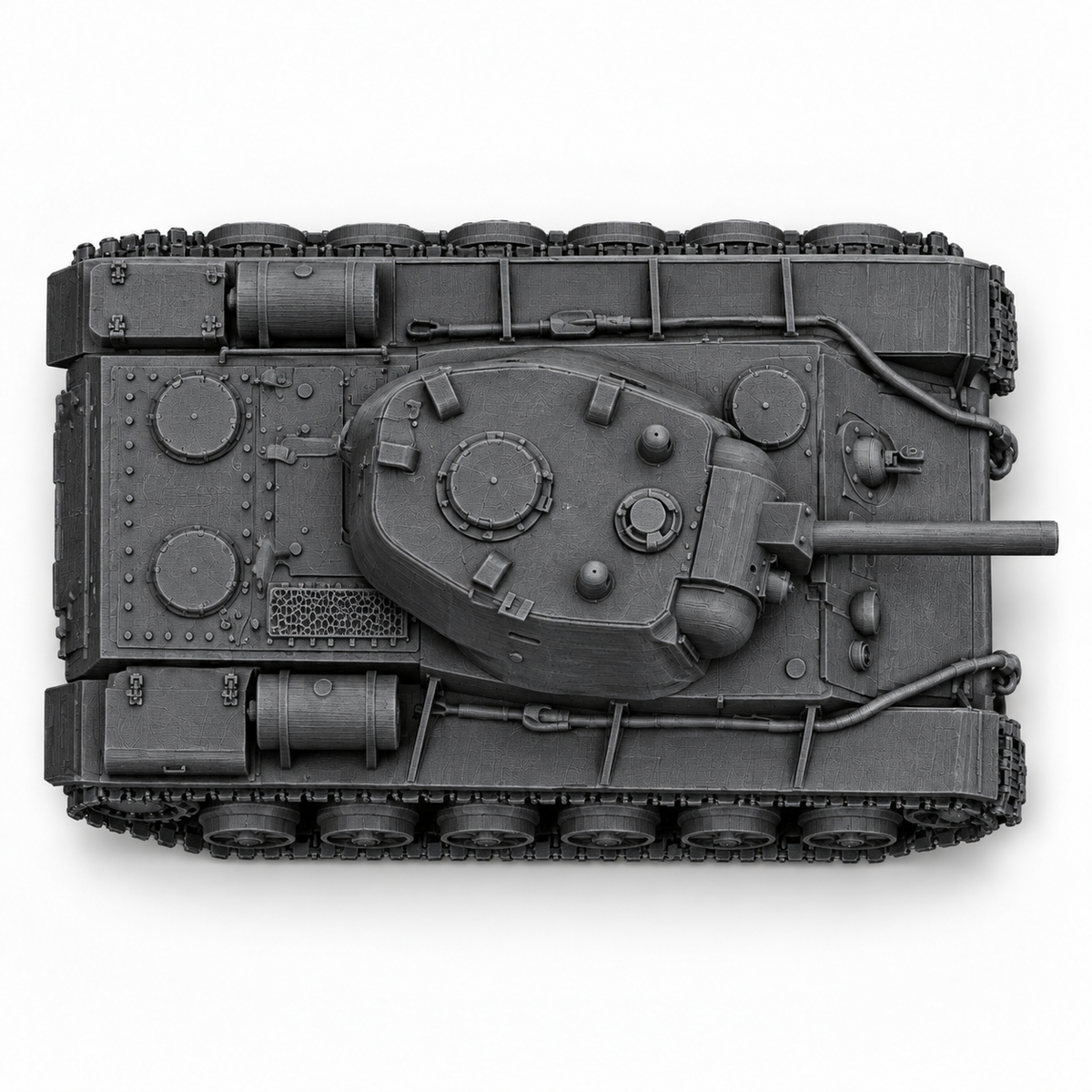 SSMODEL 1/72 1/144 Multi Scale KV-8 Soviet Flamethrower Tank  MODEL TSS0130 — detail view 5