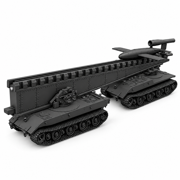 SSMODEL 1/72 1/144 Multi ScaleV-1 auf E-100 Ausf.B German missile MODEL TSS0332