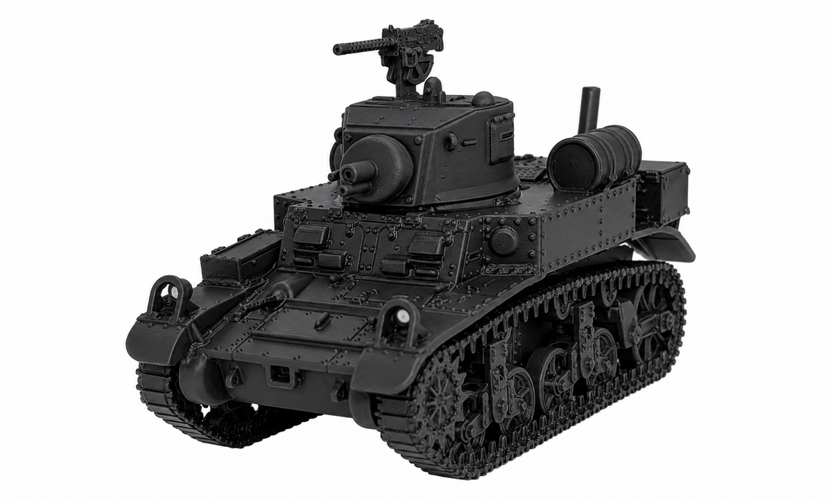 SSMODEL 1/72 1/144  M3A1 Stuart Satan flamethrower US Tank MODEL kit TSS1131 — detail view 18