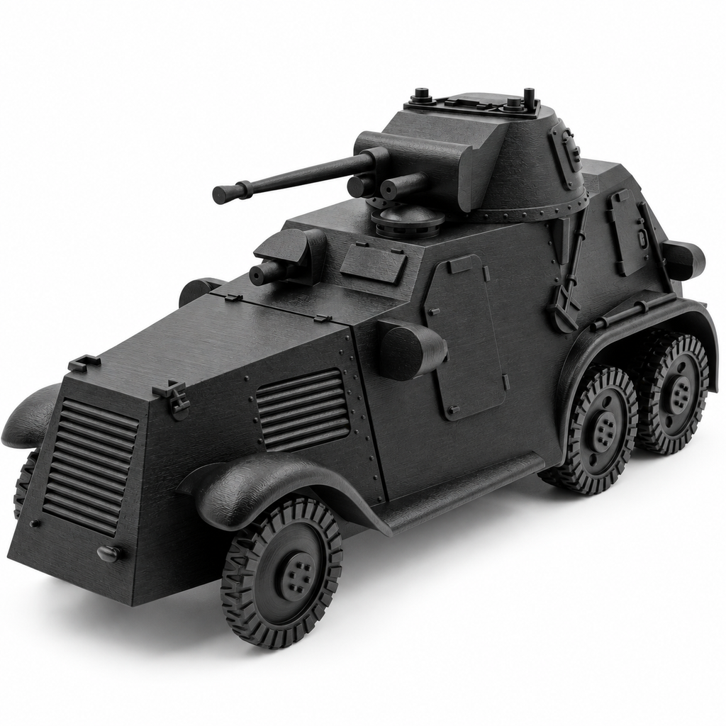 SSMODEL 1/72 1/144 Multi-Scale WWII Swedish L-181 Armored Car Model Kit TSS1276