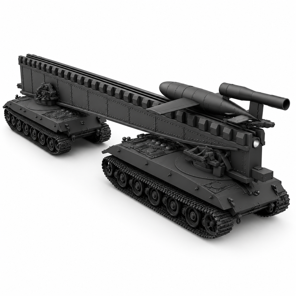 SSMODEL 1/72 1/144 Multi ScaleV-1 auf E-100 Ausf.B German missile MODEL TSS0332
