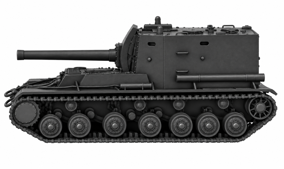 SSMODEL 1/72 1/144 Multi Scale Project 212 Soviet Artillery Tank MODEL TSS0133 — detail view 2
