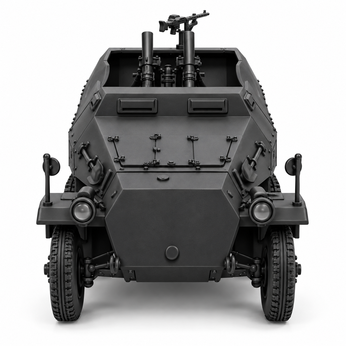 SSMODEL 1/72 1/144 Sd.Kfz.251 Ausf.D Zwilling 12cm GrW42 Resin MODEL KIT TSS0936 — detail view 2