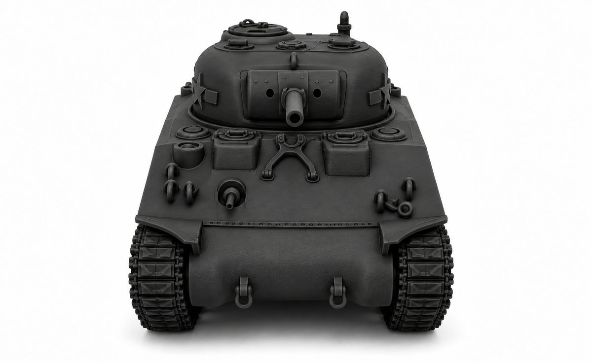 SSMODEL 1/72 1/144 Multi Scale M4A2 Sherman75mm Medium US WW2 Tank MODEL TSS1172 — detail view 3