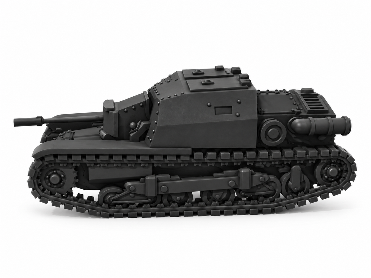 SSMODEL 1/72 1/144 Fiat CV33-35 BredaSpanish Civil War Tank MODEL kit TSS0617 — detail view 4