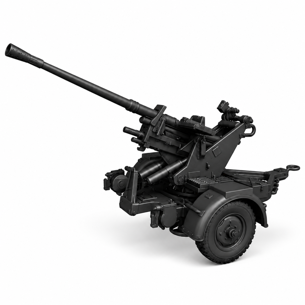 SSMODEL 1/72 1/144 AA-gun 2cm Flak30 on wheels on cross Gunner Resin KIT TSS1446 — detail view 16