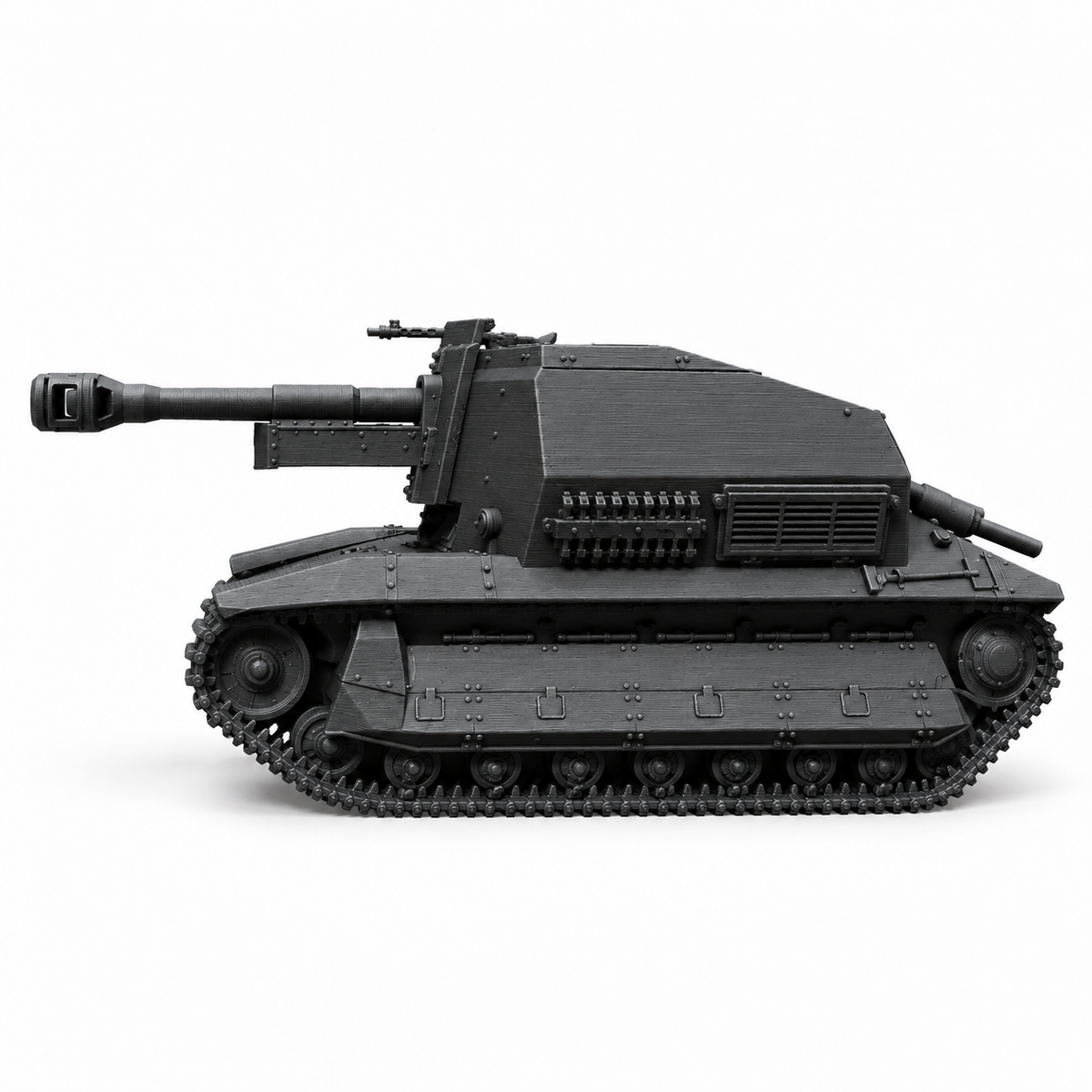 SSMODEL 1/72 1/144 10.5cm leFH 16FCM WWI Tracked Vehicle Resin MODEL KIT TSS0736 — detail view 3