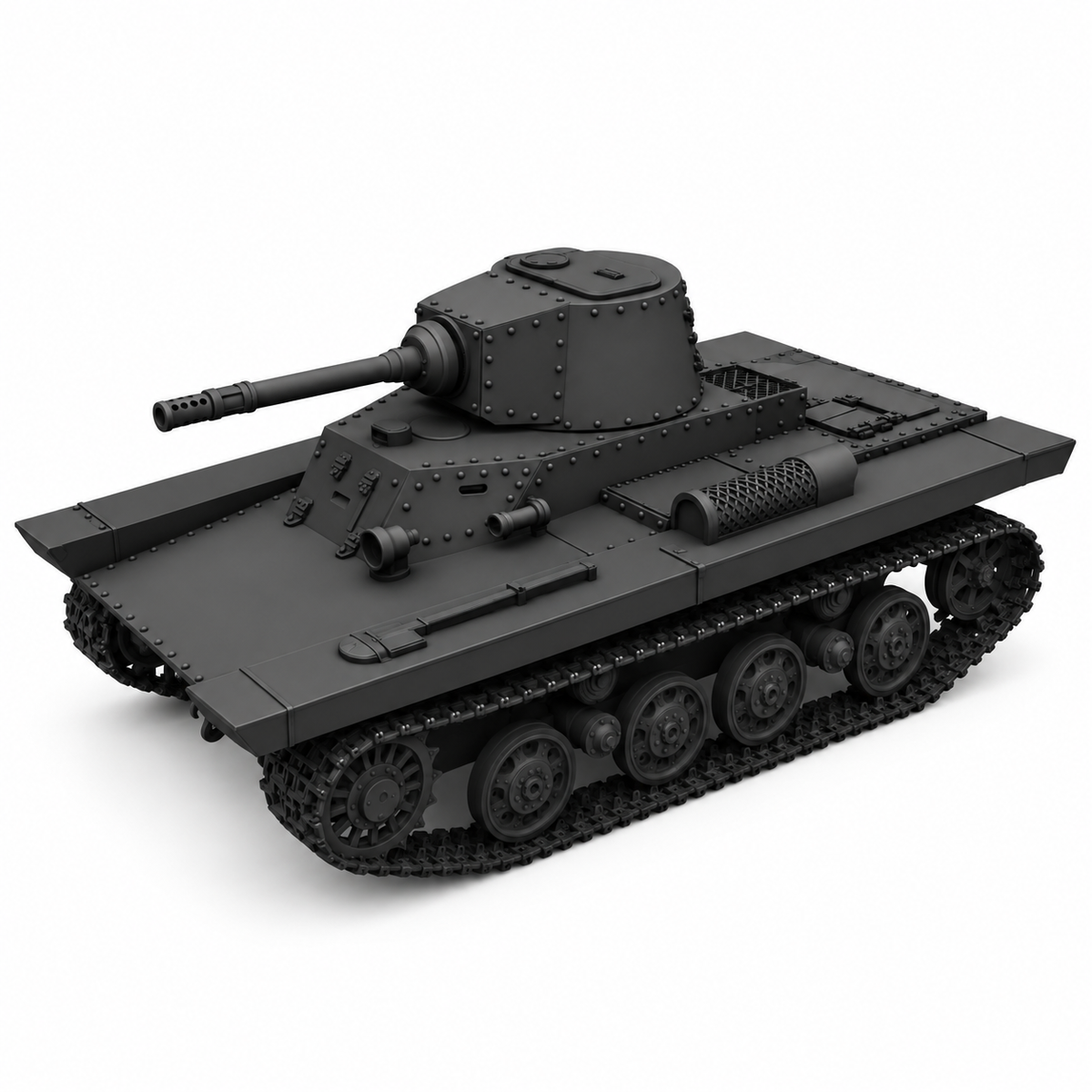 SSMODEL1/72 1/144 Multi Scale PZInż 130 Tank Resin Model Kit TSS0551 — detail view 16