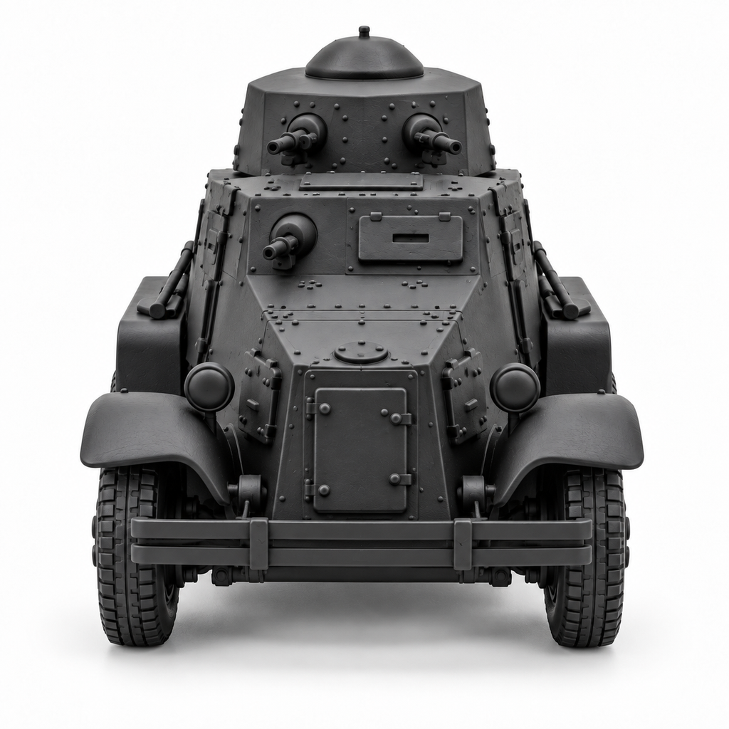 SSMODEL 1/72 1/144 Multi-Scale WWII Soviet BAI-M Armored Car Resin Model TSS1227