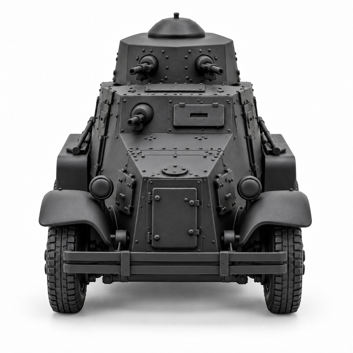 SSMODEL 1/72 1/144 Multi-Scale WWII Soviet BAI-M Armored Car Resin Model TSS1227 — detail view 2