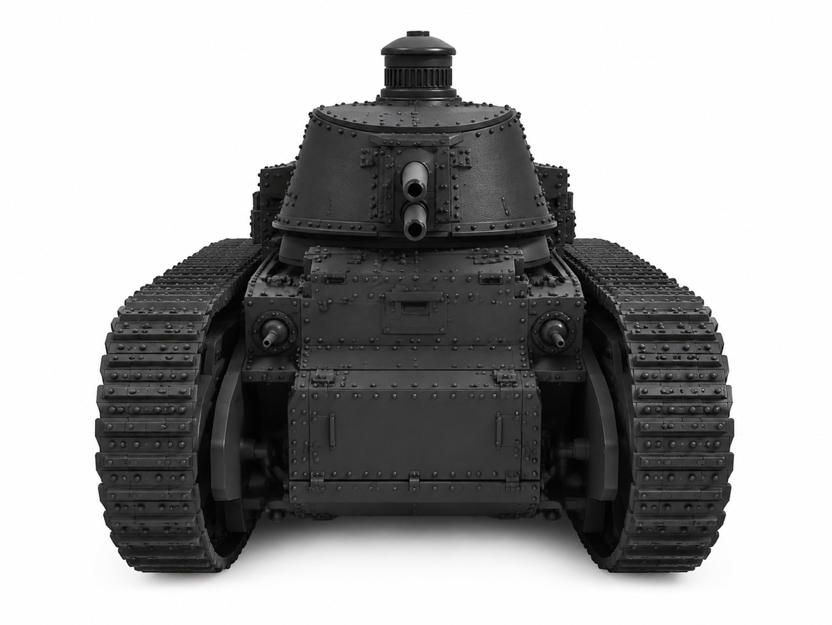 SSMODEL 1/72 1/144 Char 2C Char 2C Normandie SuperHeavy Tank MODEL TSS1363 — detail view 5