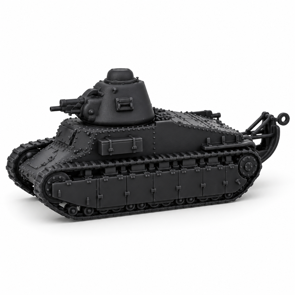 SSMODEL 1/32 1/35 1/48 1/64 Char D1 French Light Tank WWII Model Kit TSS1291