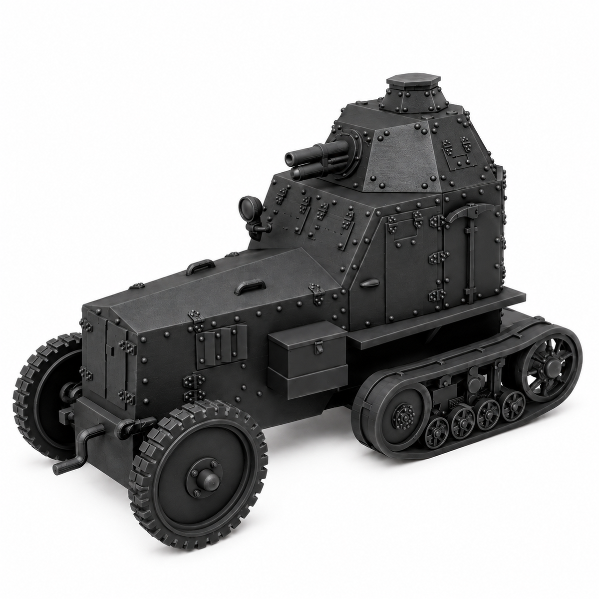 SSMODEL 1/72 1/144 Multi Scale Wz.28 tank Resin MODEL kit TSS0312 — detail view 18