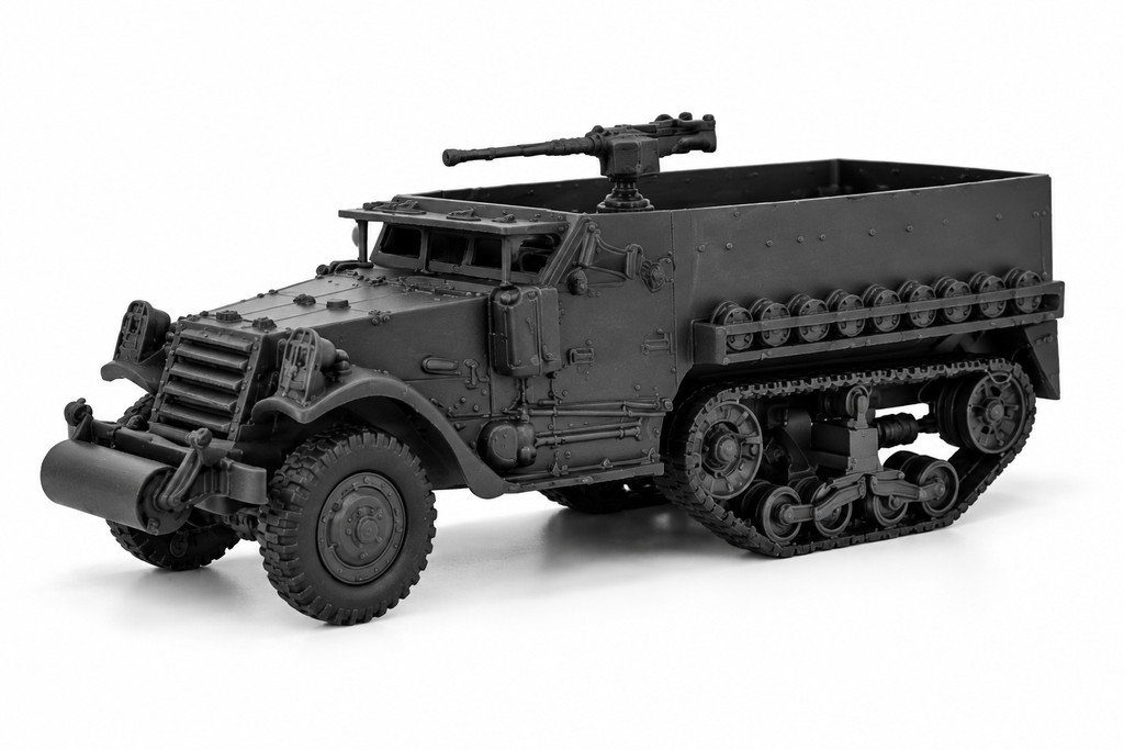 SSMODEL 1/72 1/144 Multi-Scale M5 US WWII Half-Track APC Resin Model Kit TSS1580