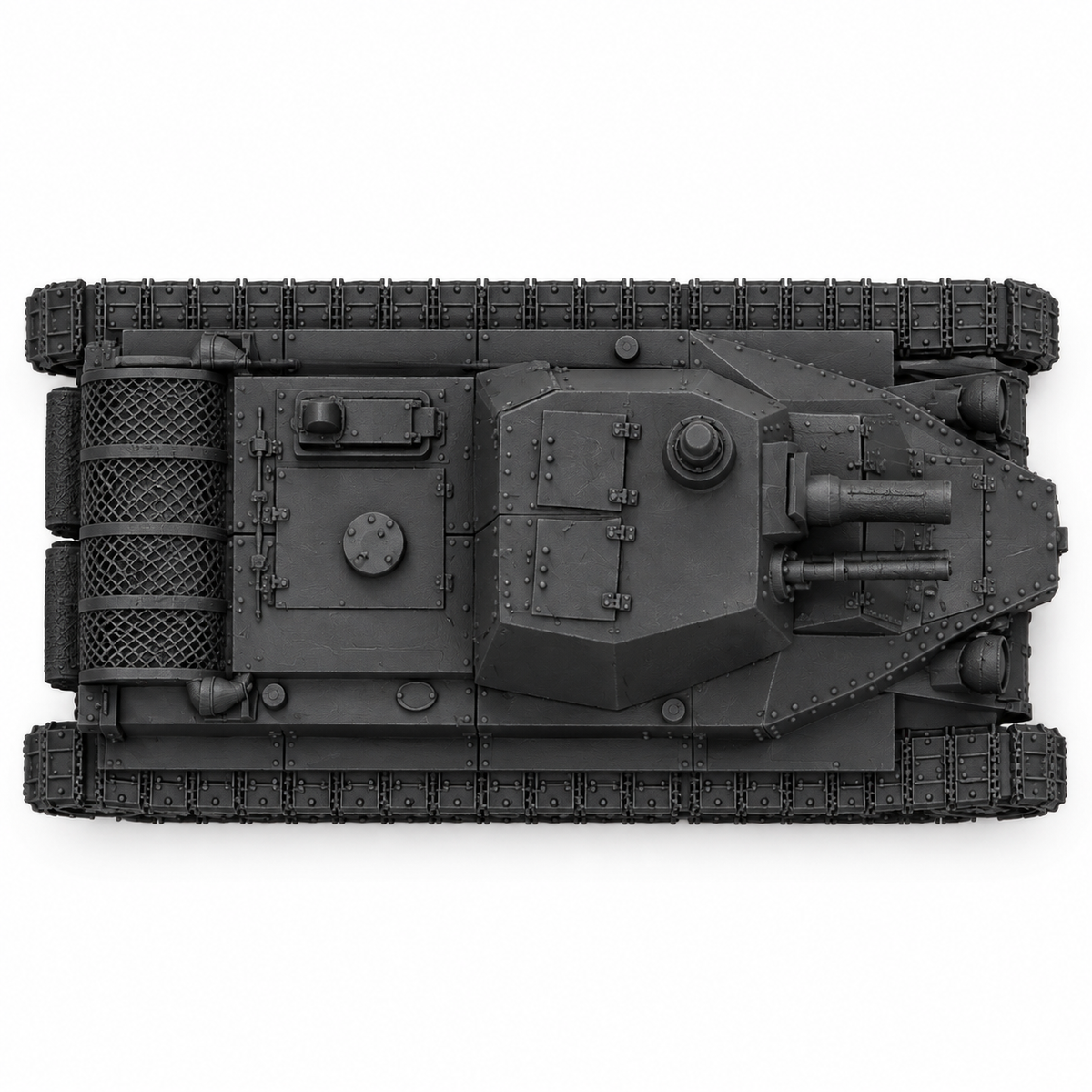 SSMODEL 1/72 1/144 Multi Scale D-38 Soviet experimental light tank Model TSS0159 — detail view 5