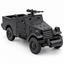 SSMODEL 1/72 1/144 Multi-Scale WWII US M3A1 Scout Car White Motor Model TSS1024