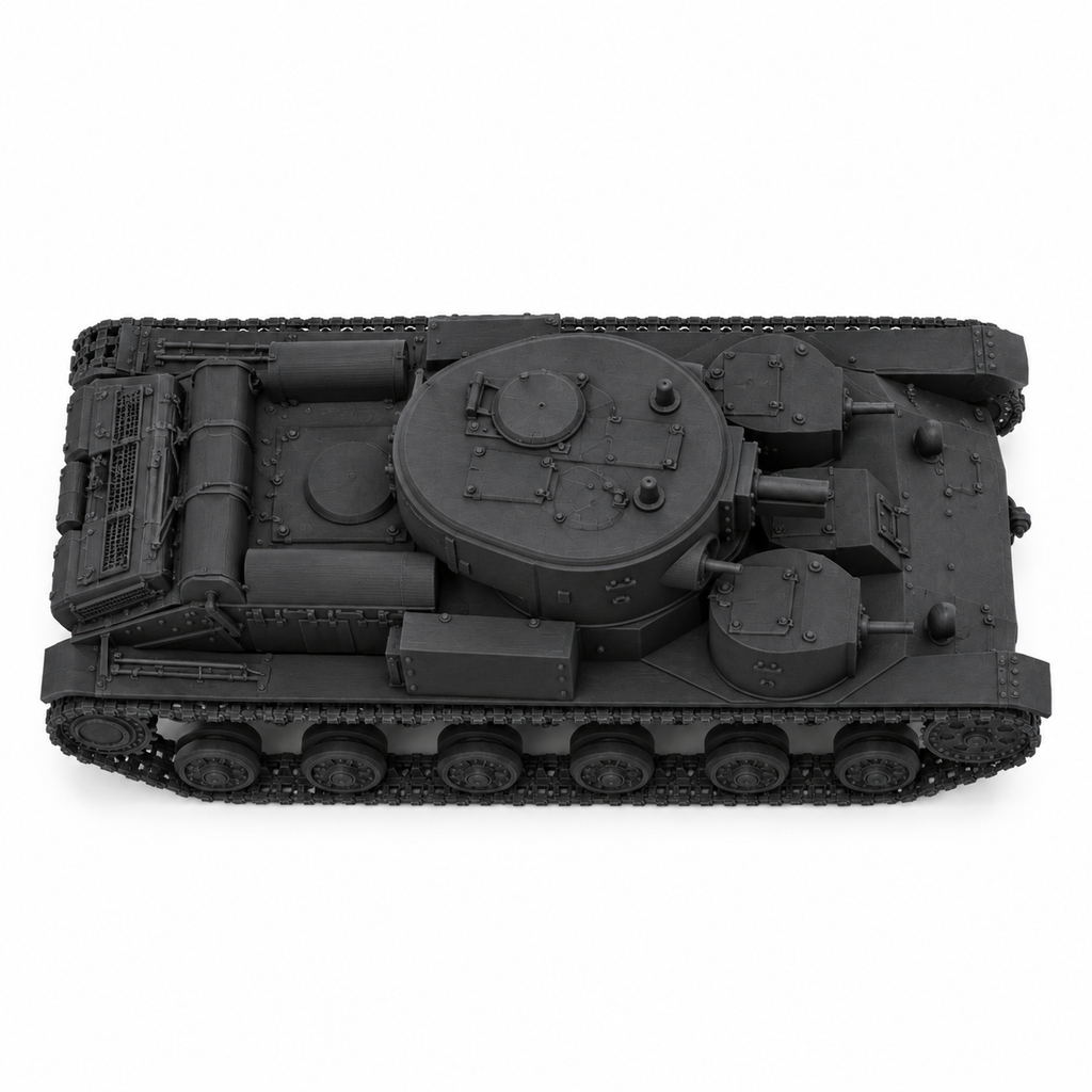 SSMODEL 1/72 1/144 Multi Scale T-28 Soviet experimental Tank MODEL kit TSS0014