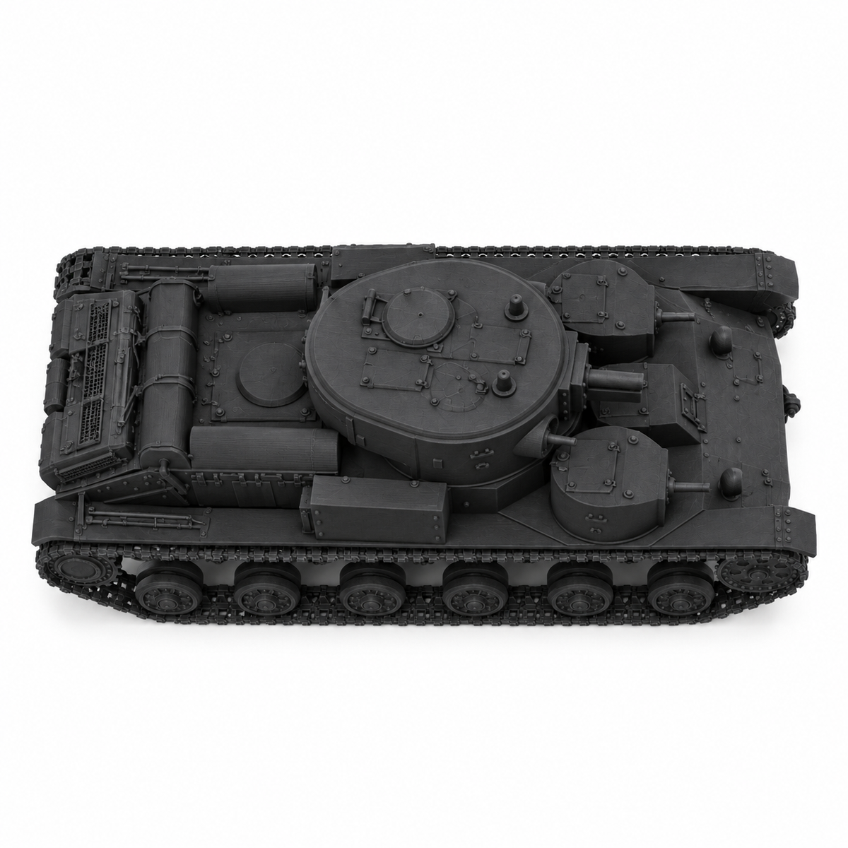 SSMODEL 1/72 1/144 Multi Scale T-28 Soviet experimental Tank MODEL kit TSS0014 — detail view 5