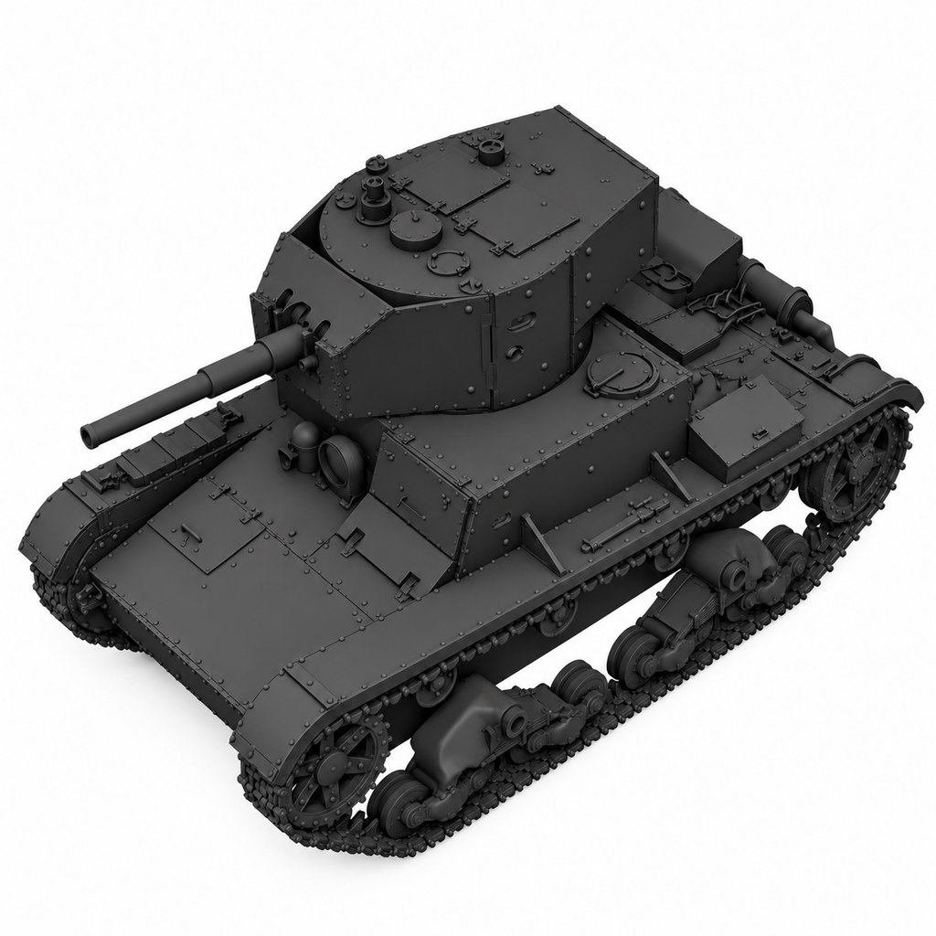 SSMODEL 1/72 1/144 Multi Scale T26E v3 Soviet light tank Resin Model Kit TSS0063