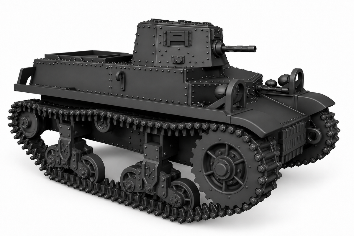 SSMODEL 1/72 1/144 Multi Scale Marmon Herrington CTLS-4TAY Tank MODEL TSS0675 — detail view 2