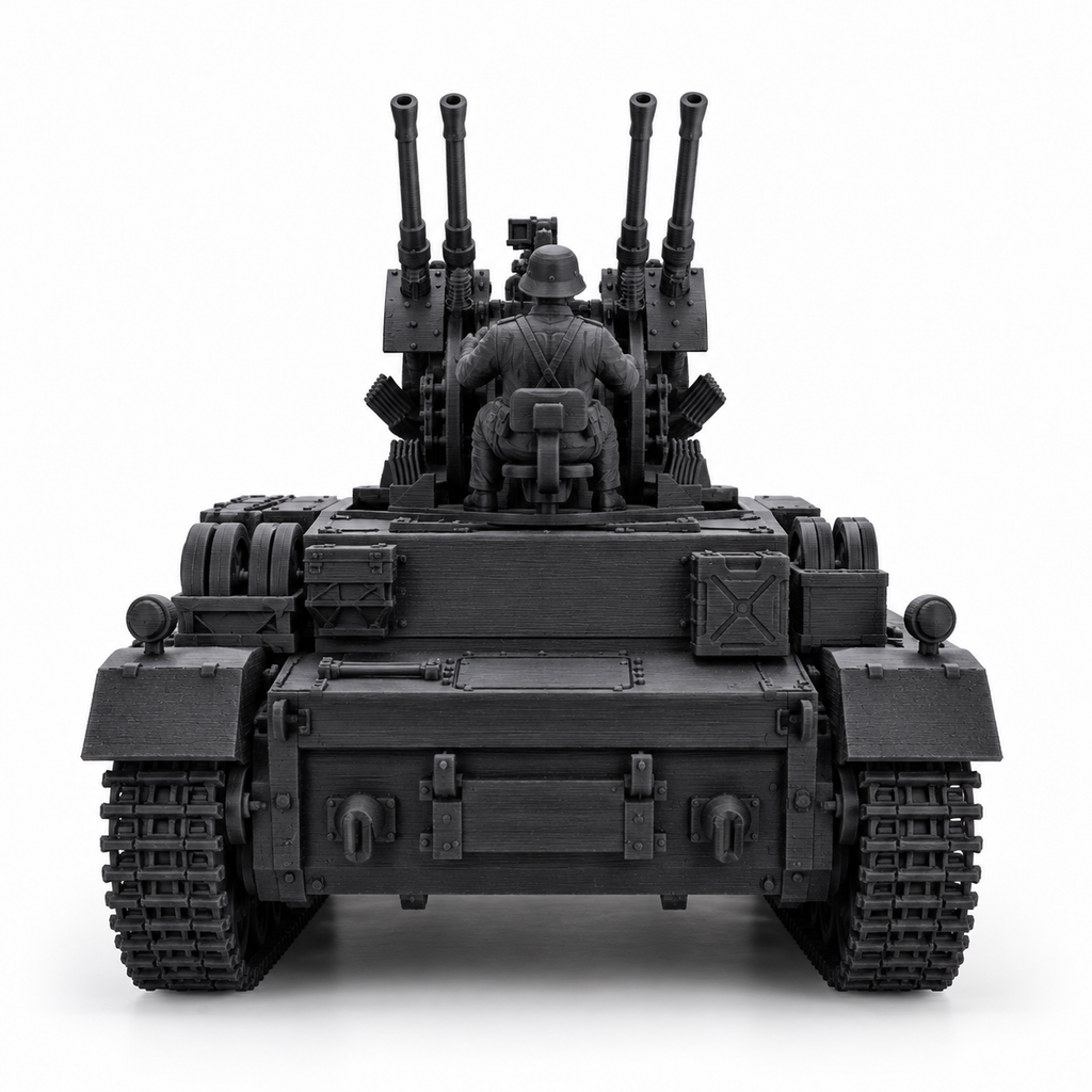 SSMODEL 1/72 1/144 WWII Flakpanzer IV Krause Field Modified Resin Model TSS0802