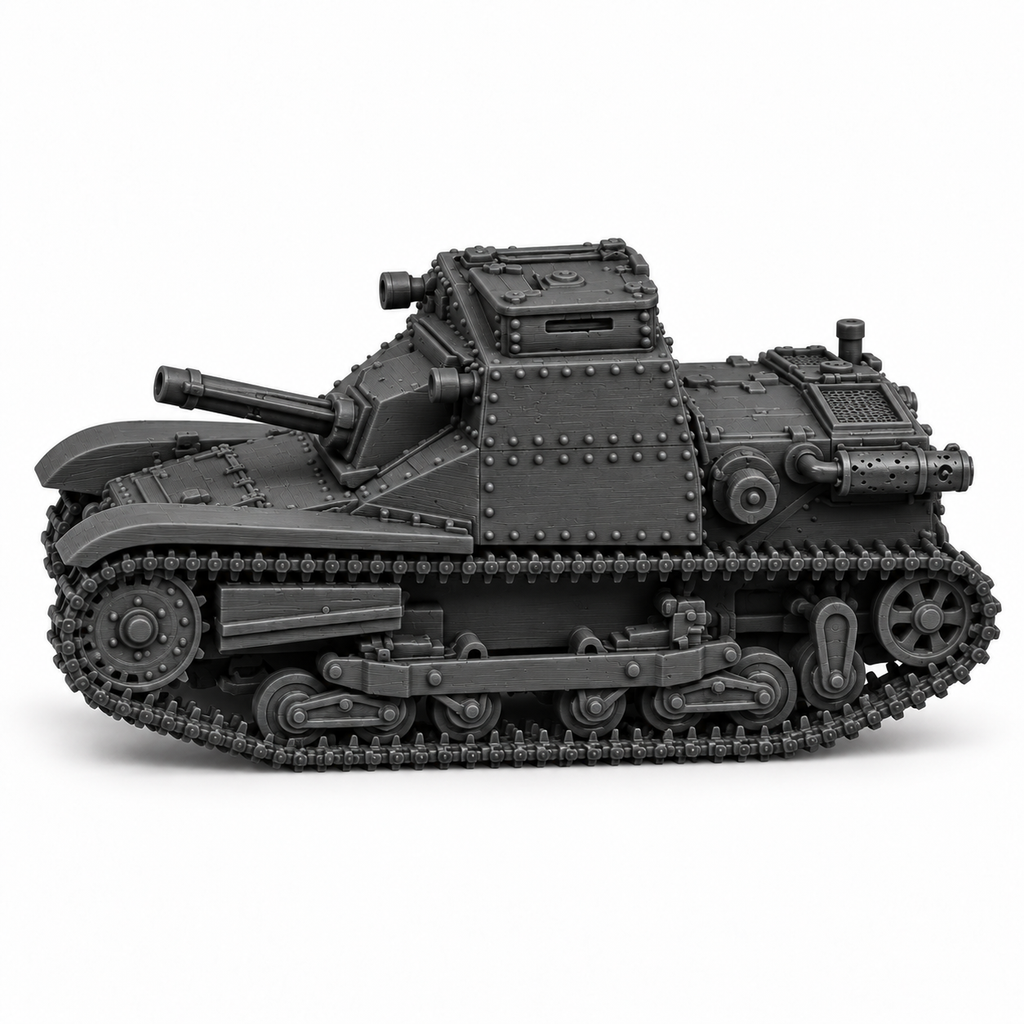 SSMODEL 1/72 1/144 35M Ansaldo Commander Brno ZB vz.26 Tank Resin MODEL TSS0741