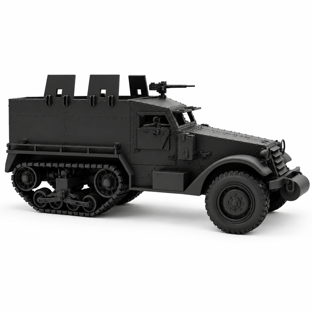 SSMODEL 1/72 1/144 Multi-Scale Autoprotetto S.37 Italian WWII APC Model TSS1571