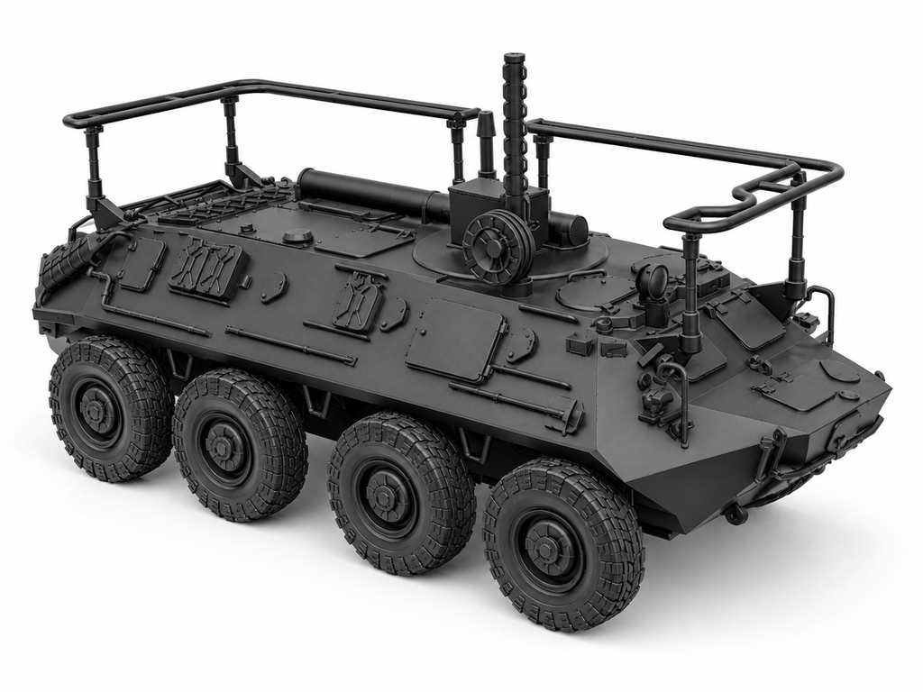 SSMODEL 1/72 1/144 BTR-60PU Soviet coldwar command vehicle Resin Model TSS0290