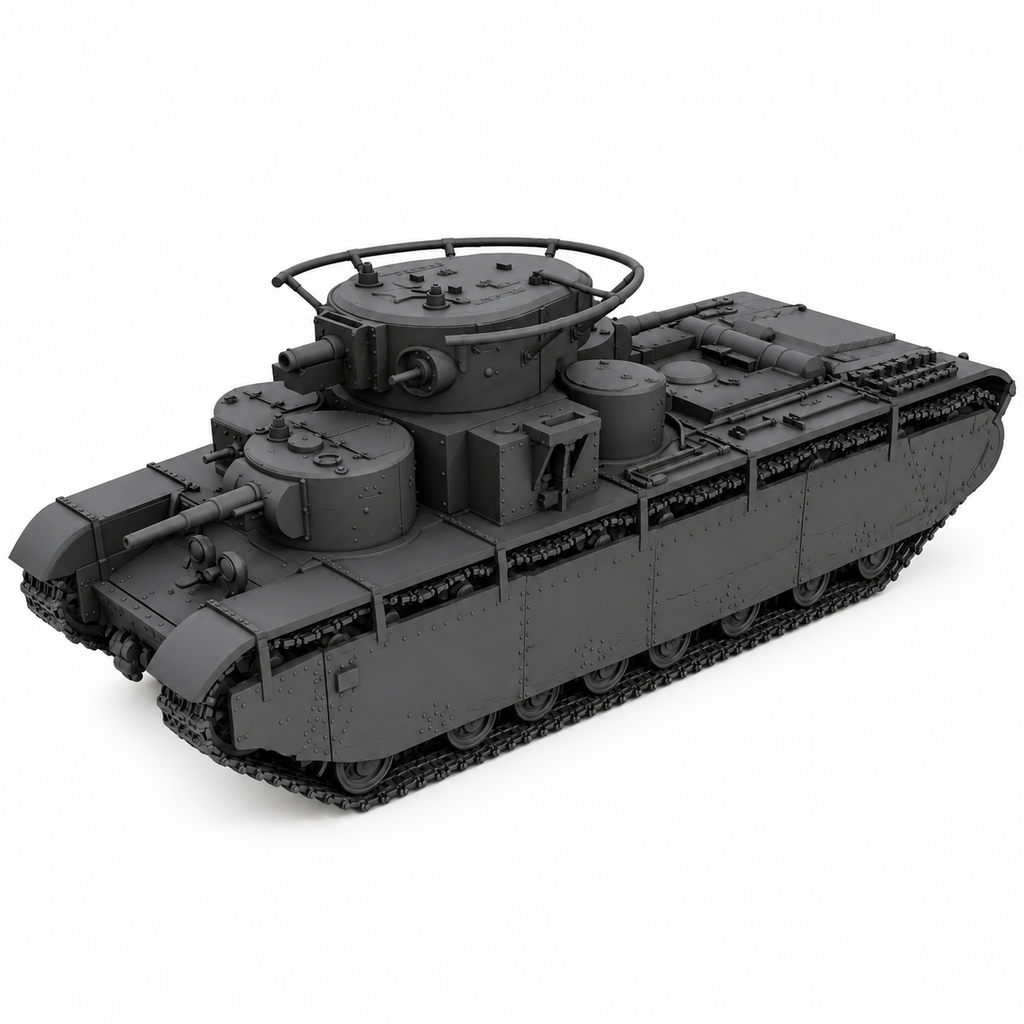 SSMODEL 1/72 1/144 Multi Scale T-35 Tank Resin MODEL kit TSS0044