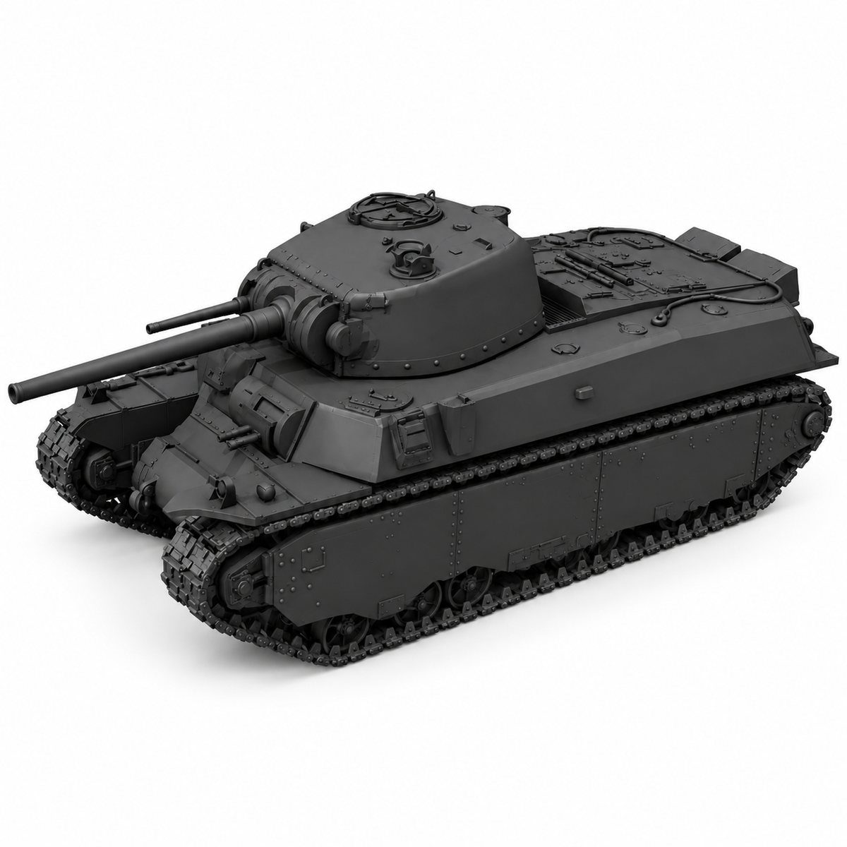 SSMODEL1/72 1/144 Multi Scale M6 tank Resin Model Kit TSS0559 — detail view 8