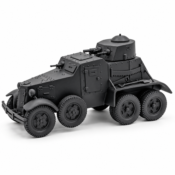 SSMODEL 1/72 1/144 Multi-Scale WWII Soviet BAI-M Armored Car Resin Model TSS1227