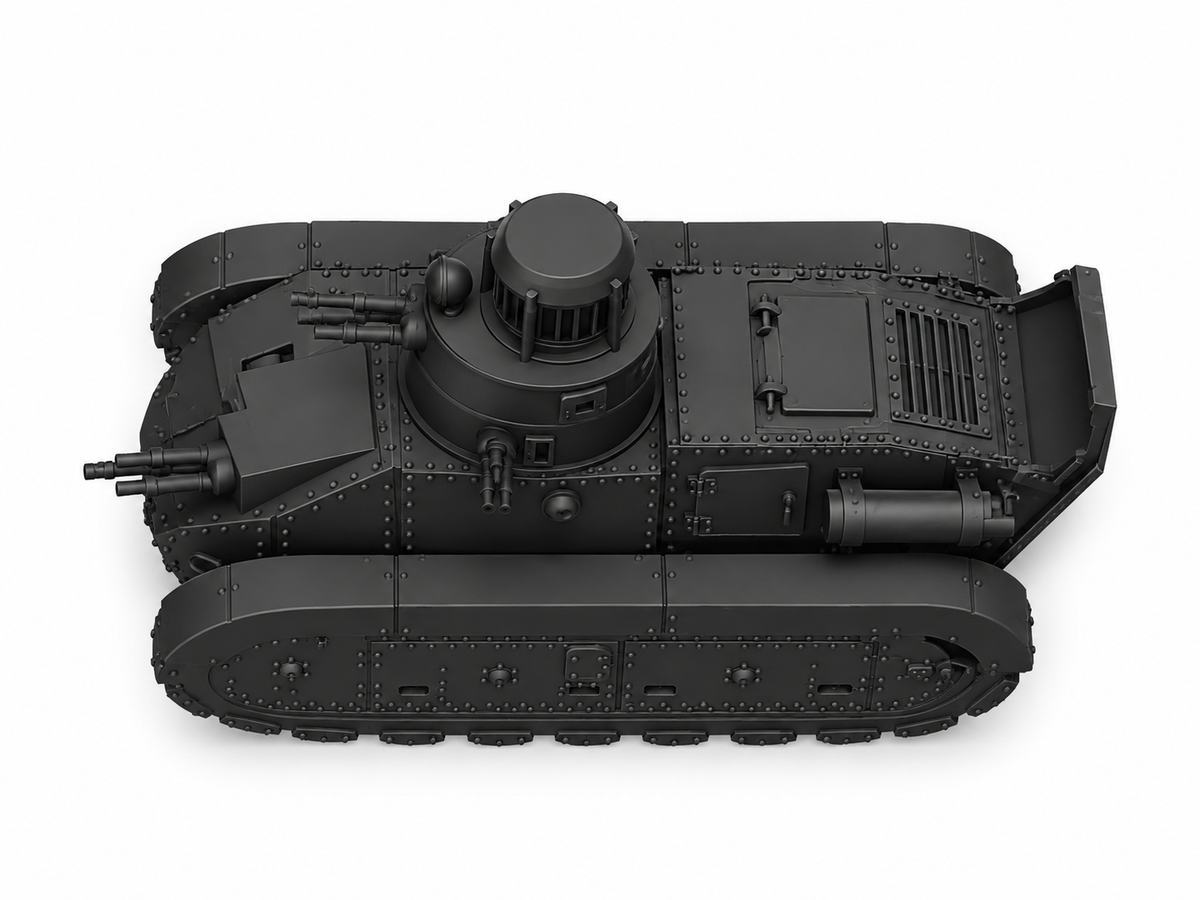 SSMODEL 1/72 1/144 Multi Scale Modelo Trubia Serie A Tank MODEL kit TSS0623 — detail view 4