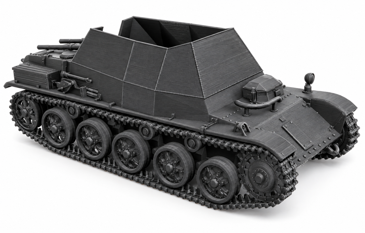 SSMODEL 1/72 1/144 Multi Scale 43M Lehel tank Resin Model Kit TSS0254 — detail view 8