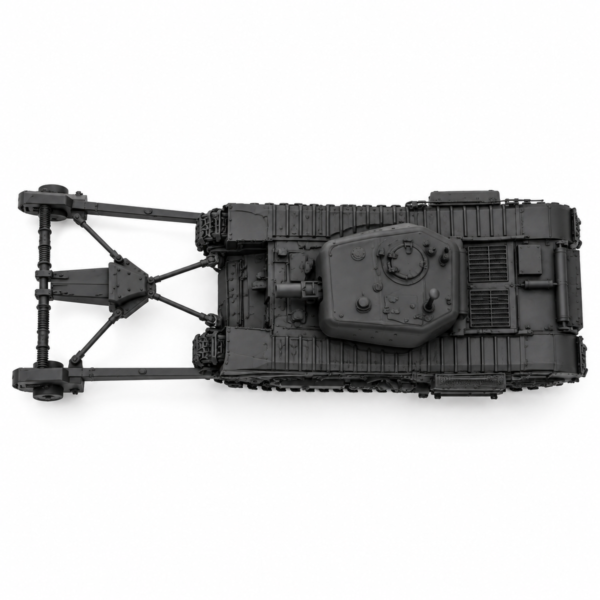 SSMODEL 1/72 1/144 Churchill MkIV AVRE Towed Mine Roller Resin MODEL KIT TSS0797 — detail view 5
