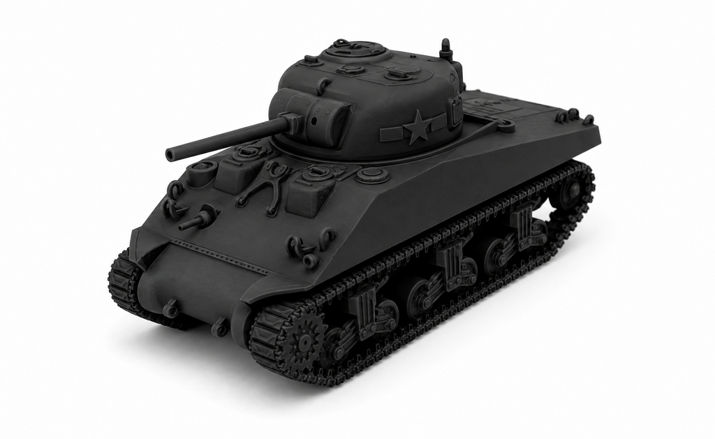 SSMODEL 1/72 1/144 Multi Scale M4A2 Sherman75mm Medium US WW2 Tank MODEL TSS1172