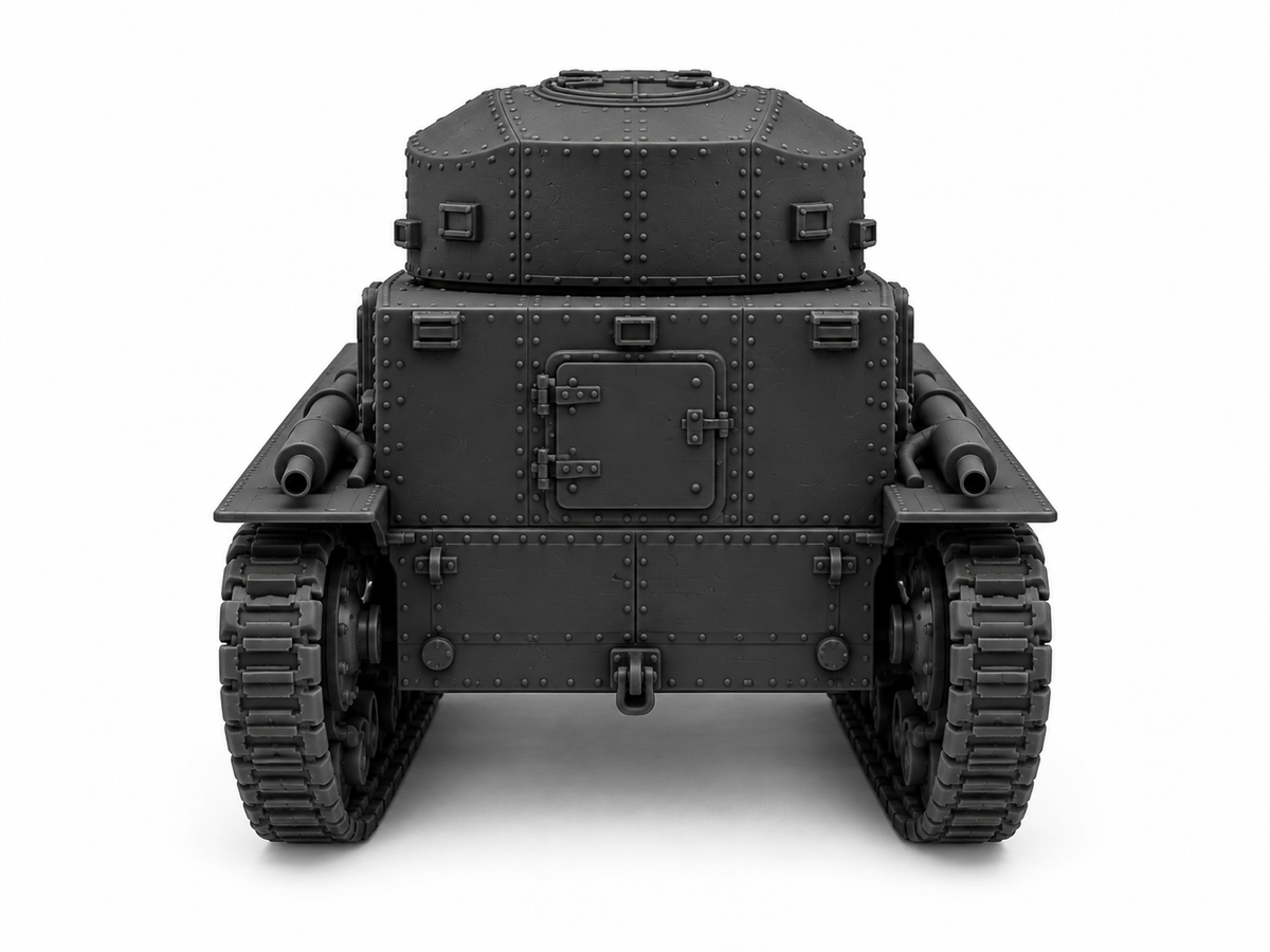 SSMODEL 1/72 1/144 Multi Scale Vickers Medium Tank Mk.I UK Tank MODEL TSS1168 — detail view 4