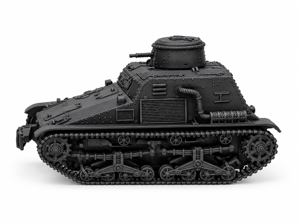 SSMODEL 1/72 1/144 Type 95 So-Ki Armored Railroad Tankette Resin MODEL TSS1398