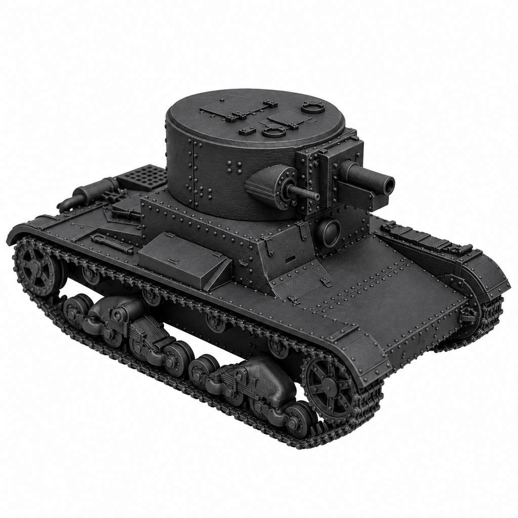 SSMODEL 1/72 1/144 Multi Scale T-26A T-26-4 tank Resin Model Kit TSS0083