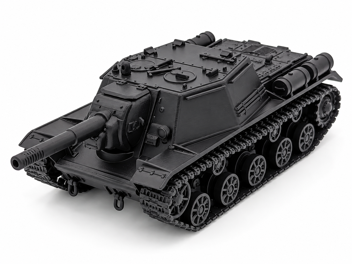 SSMODEL 1/72 1/144 Multi-Scale WWII Soviet SU-152 Heavy SPG 152mm Model TSS1261 — detail view 3