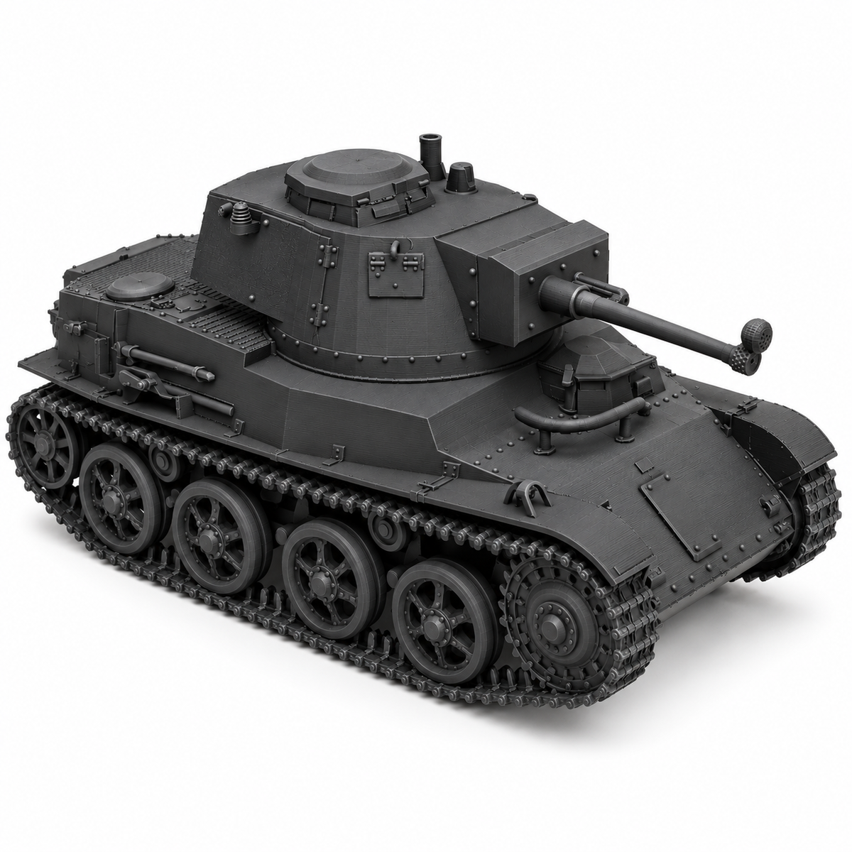 SSMODEL 1/72 1/144 Multi Scale Toldi IIa tank Resin Model Kit TSS0198 — detail view 8