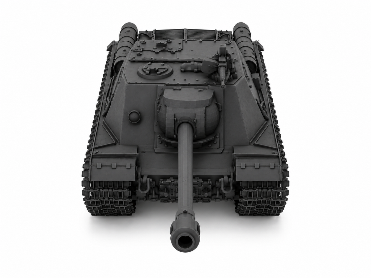 SSMODEL 1/72 1/144 Multi Scale ISU-122s Tank Resin MODEL kit TSS0032 — detail view 3