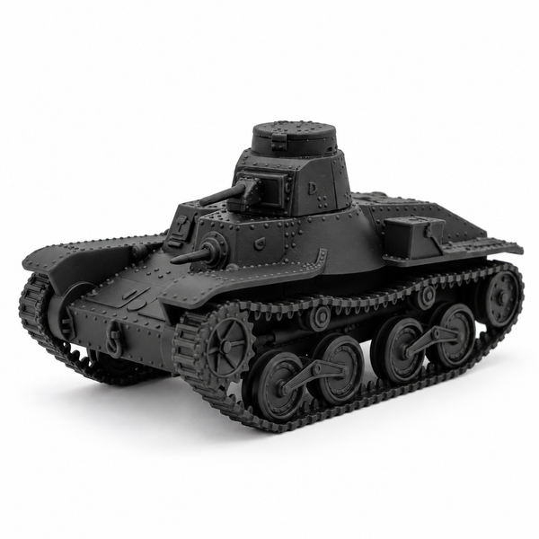 SSMODEL1/32 1/35 1/48 1/64 Type 95 Ha-Go Light Tank 2 Crew Figures Model TSS1297