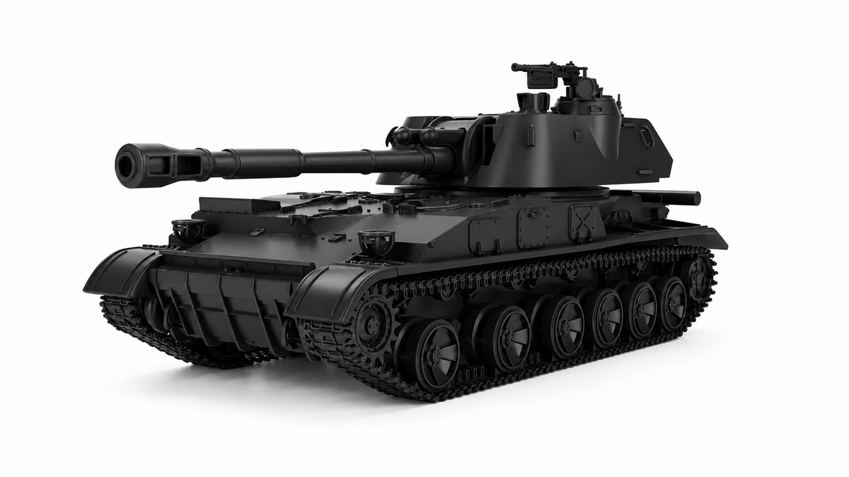 SSMODEL 1/72 1/144 Multi Scale 2S3 Akatsiya USSR Cold war Tank MODEL TSS1177 — detail view 12