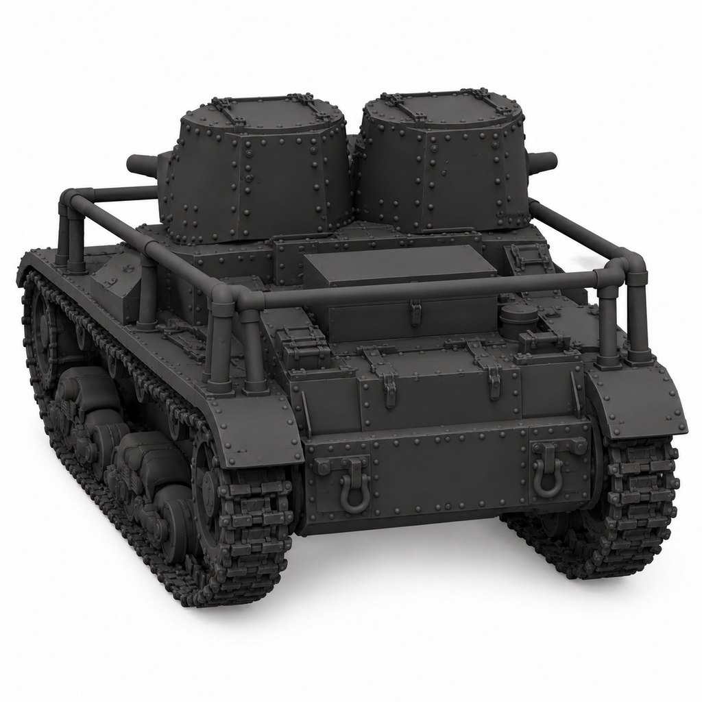 SSMODEL 1/72 1/144 Multi Scale T-26 mod1931 with radio tank Resin Model TSS0059