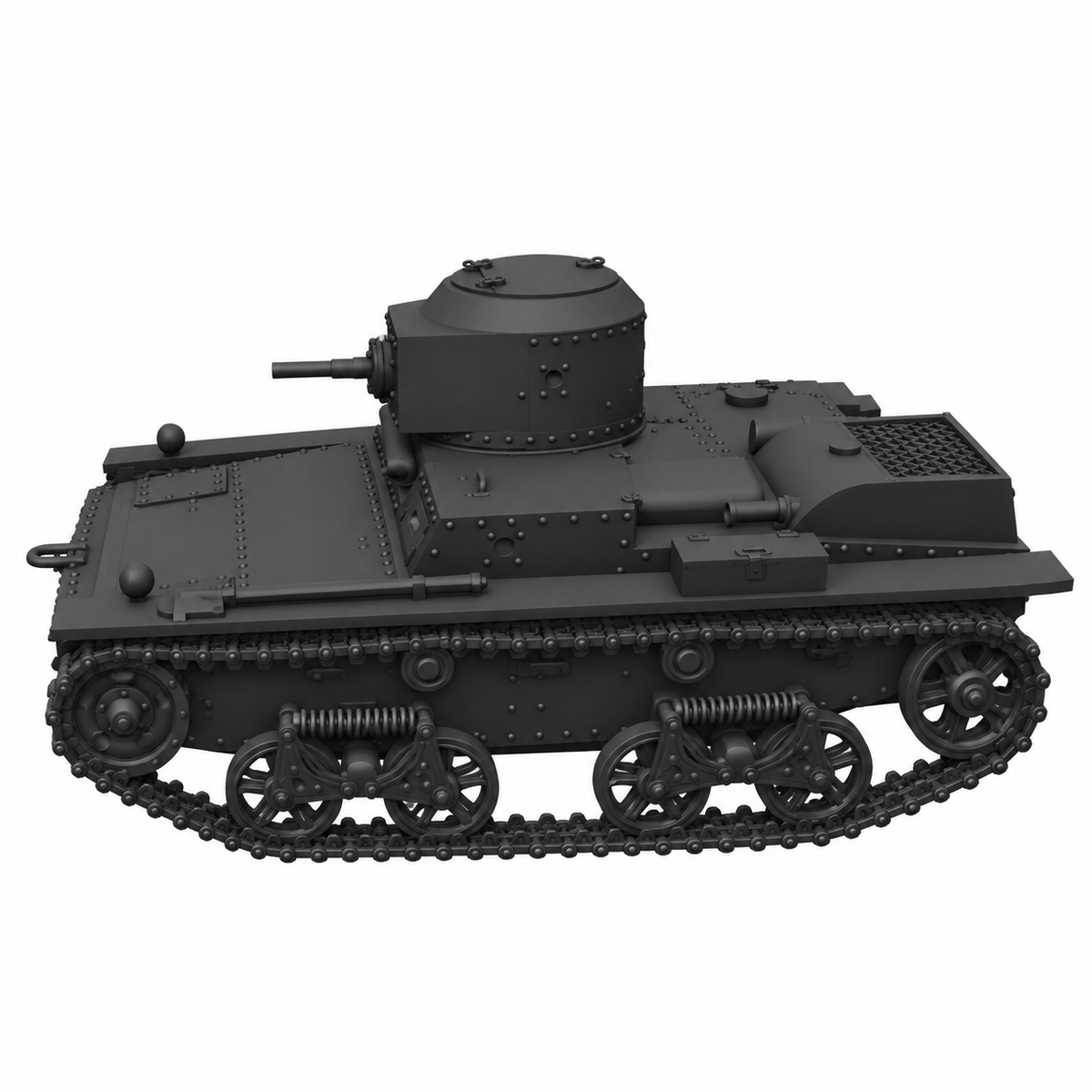 SSMODEL 1/72 1/144 Multi Scale T-38 Soviet Light Amphibious Tank MODEL TSS0015 — detail view 2