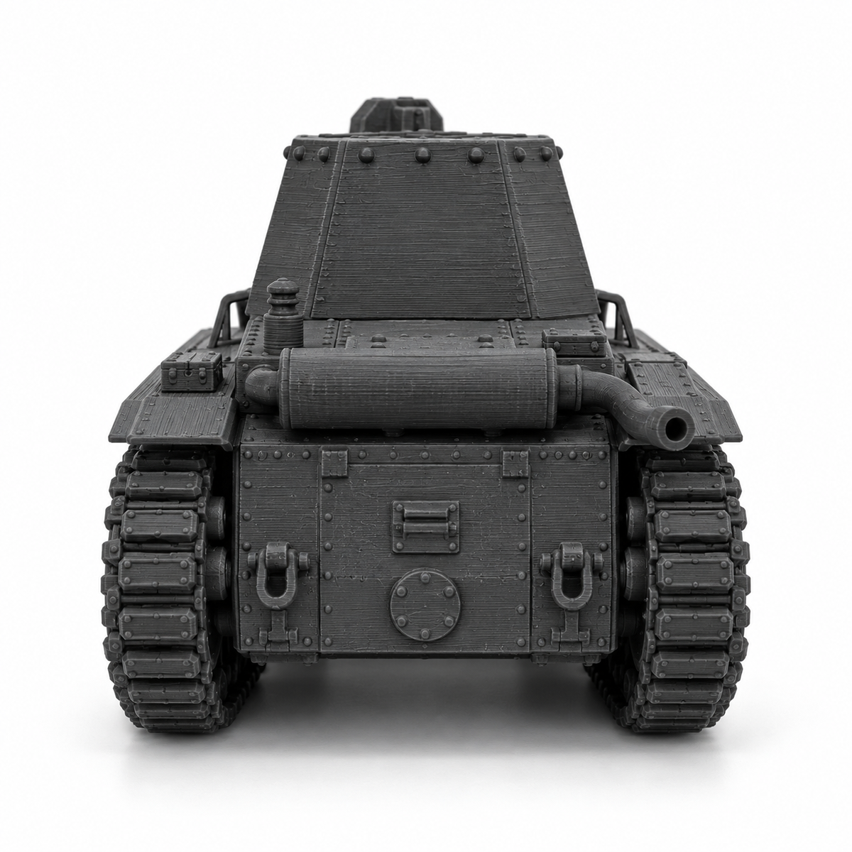 SSMODEL 1/72 1/144 10.5cm leFH18/3 Geschutzwagen B2 Tank Resin MODEL KIT TSS0738 — detail view 2
