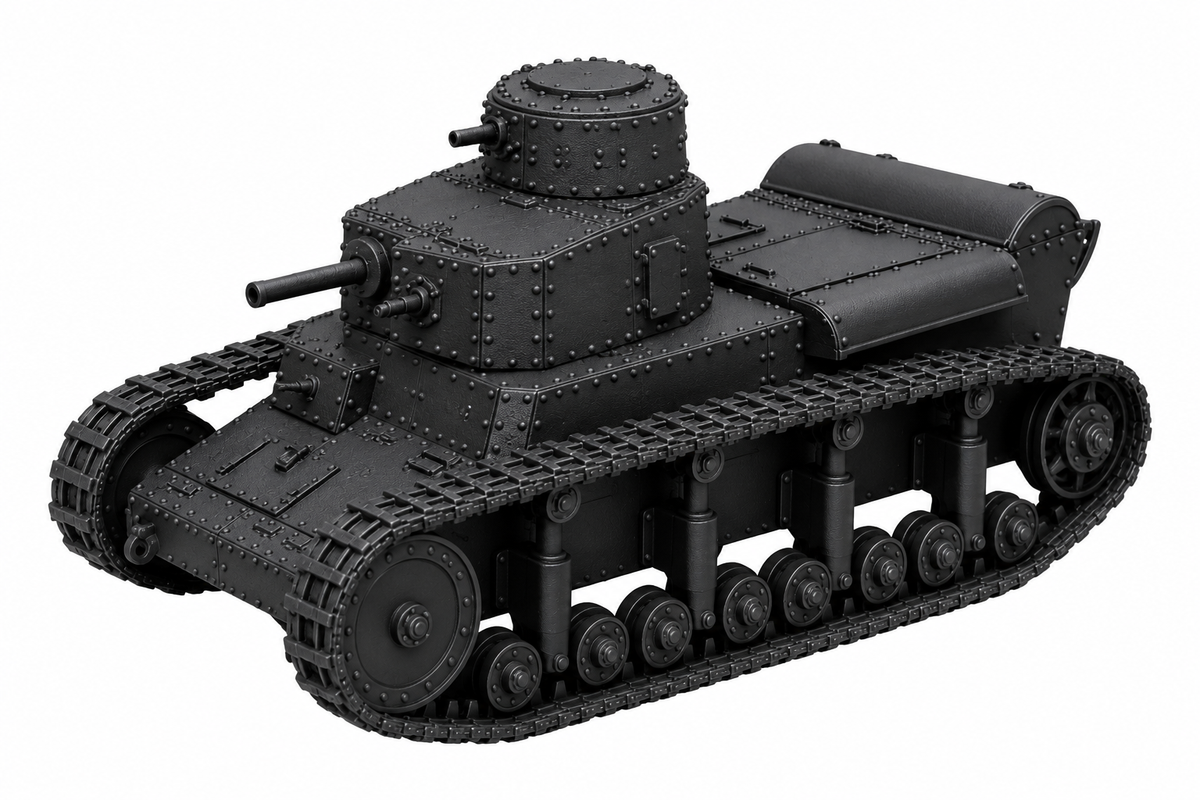 SSMODEL 1/72 1/144 Multi Scale T-12Soviet experimental medium tank MODEL TSS0008 — detail view 13