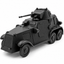 SSMODEL 1/72 1/144 Multi-Scale WWII Swedish L-181 Armored Car Model Kit TSS1276